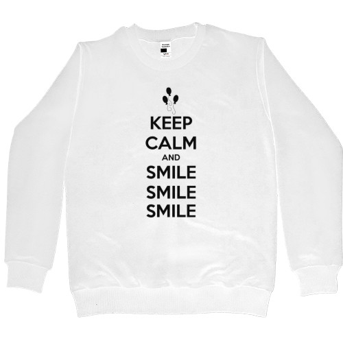 Свитшот Премиум Детский - Keep calm and smile - Mfest