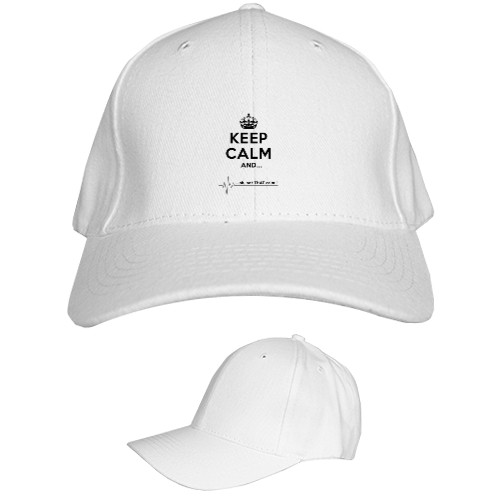 Kids' Baseball Cap 6-panel - Keep calm and not that calm - Mfest