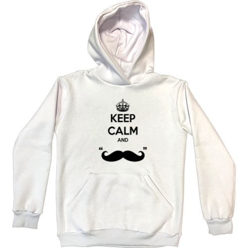 Худи Премиум Детская - Keep calm and Moustache - Mfest