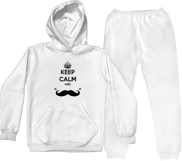 Sports suit for women - Keep calm and Moustache - Mfest