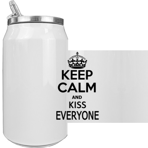 Aluminum Can - Keep calm and kiss everyone - Mfest