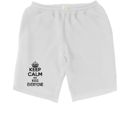 Men's Shorts - Keep calm and kiss everyone - Mfest