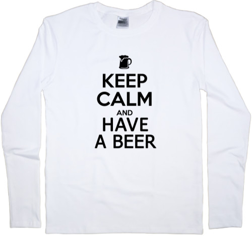 Футболка з Довгим Рукавом Дитяча - Keep calm and have a beer - Mfest