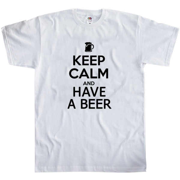 Футболка Классика Детская Fruit of the loom - Keep calm and have a beer - Mfest