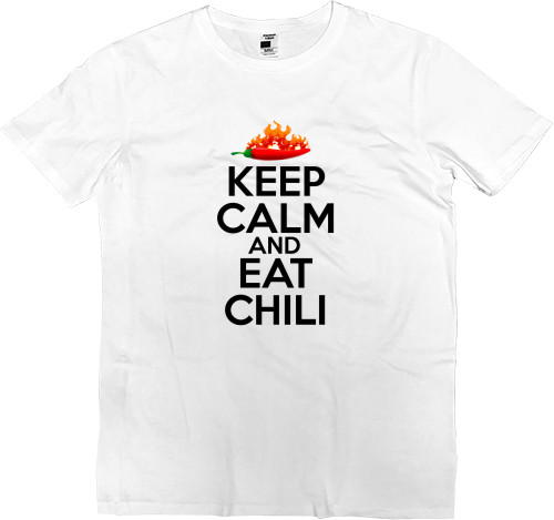 Футболка Премиум Детская - keep calm and chili - Mfest