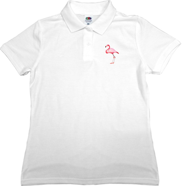 Women's Polo Shirt Fruit of the loom - Фламинго 3 - Mfest