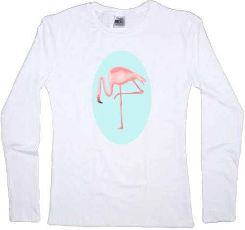 Women's Longsleeve Shirt - Фламинго 2 - Mfest