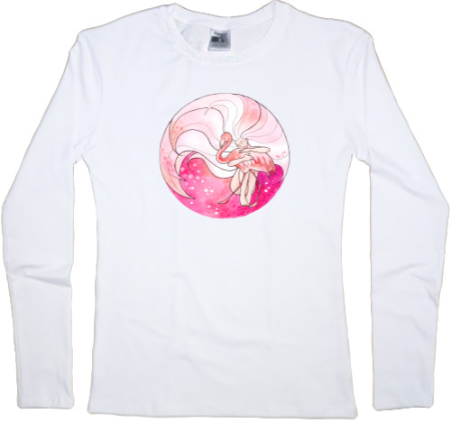 Women's Longsleeve Shirt - Фламинго 1 - Mfest