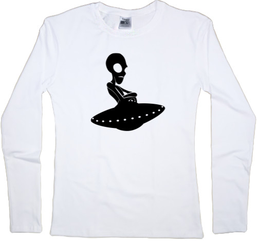 Women's Longsleeve Shirt - Пришелец - Mfest