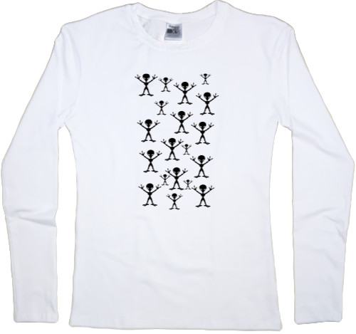 Women's Longsleeve Shirt - Пришелец  2 - Mfest