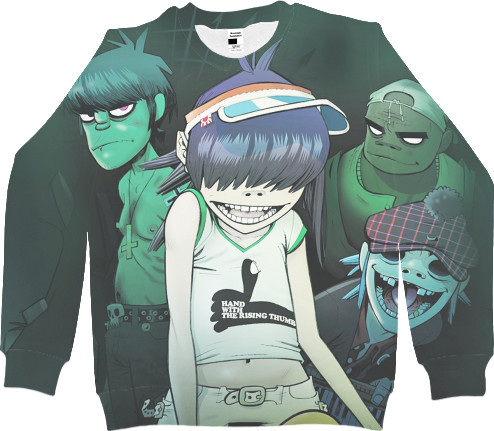 Women's Sweatshirt 3D - Gorillaz 1 - Mfest