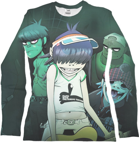 Women's Longsleeve Shirt 3D - Gorillaz 1 - Mfest