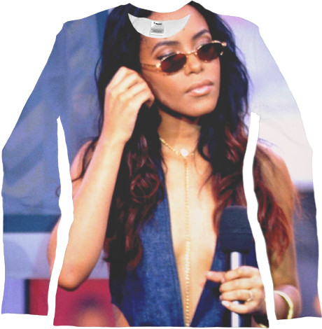 Women's Longsleeve Shirt 3D - RIP AALIYAH 2 - Mfest