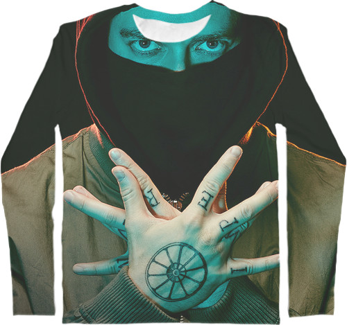 Men's Longsleeve Shirt 3D - Oxxxymiron 1 - Mfest