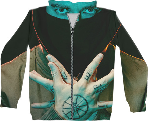 Unisex Zip-through Hoodie 3D - Oxxxymiron 1 - Mfest