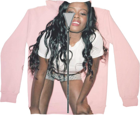 Unisex Zip-through Hoodie 3D - Azealia Banks 1 - Mfest