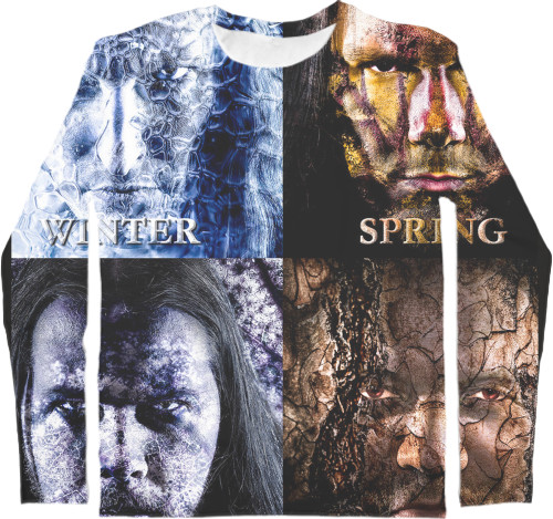 Men's Longsleeve Shirt 3D - Wintersun 1 - Mfest