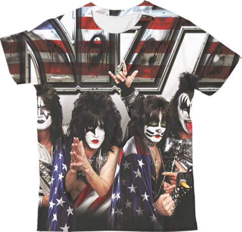 Kids' T-Shirt 3D - Kiss 2 - Mfest