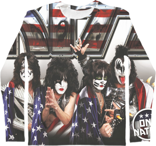 Men's Longsleeve Shirt 3D - Kiss 2 - Mfest