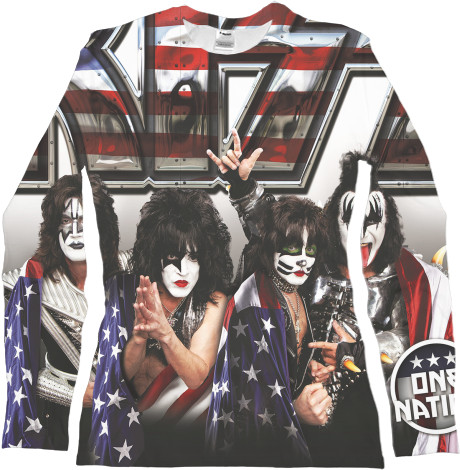 Women's Longsleeve Shirt 3D - Kiss 2 - Mfest