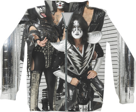 Unisex Zip-through Hoodie 3D - Kiss 1 - Mfest