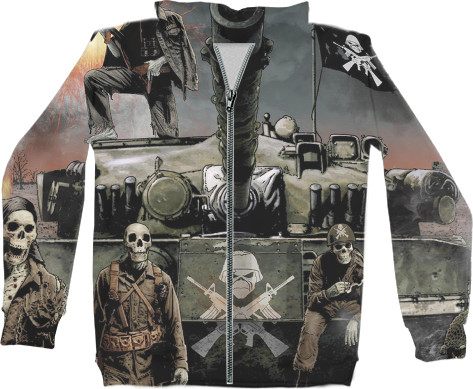 Unisex Zip-through Hoodie 3D - Iron Maiden 3 - Mfest