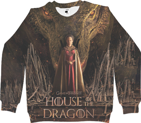 Men's Sweatshirt 3D - Rhaenyra Syrax - Mfest