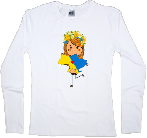 Women's Longsleeve Shirt - Дівчинка - Україночка - Mfest