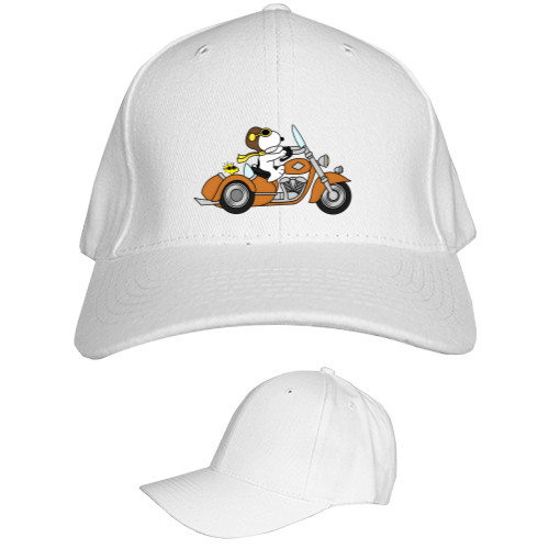 Kids' Baseball Cap 6-panel - Snoopy Байкер - Mfest