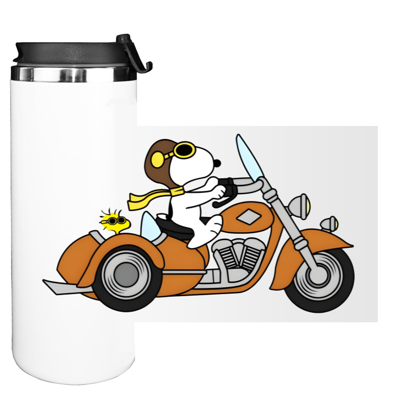 Water Bottle on Tumbler - Snoopy Байкер - Mfest