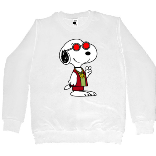 Men’s Premium Sweatshirt - Hippie Snoopy - Mfest