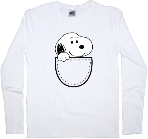 Men's Longsleeve Shirt - Snoopy кишенька - Mfest