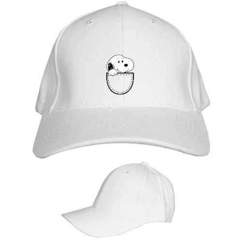 Kids' Baseball Cap 6-panel - Snoopy кишенька - Mfest