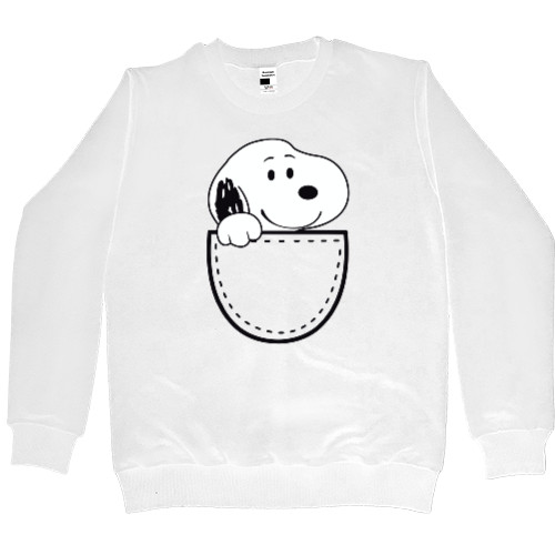 Men’s Premium Sweatshirt - Snoopy кишенька - Mfest