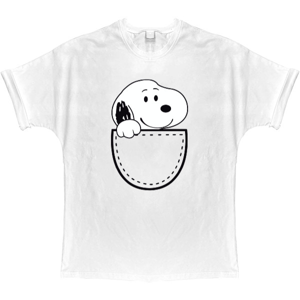 T-shirt Oversize - Snoopy кишенька - Mfest