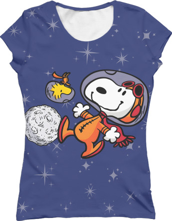 Women's T-Shirt 3D - Snoopy - Mfest