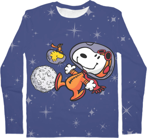 Men's Longsleeve Shirt 3D - Snoopy - Mfest