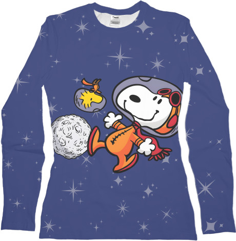 Women's Longsleeve Shirt 3D - Snoopy - Mfest