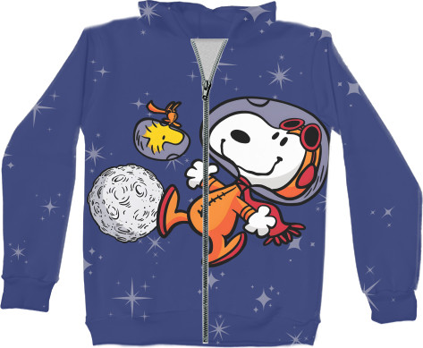 Unisex Zip-through Hoodie 3D - Snoopy - Mfest