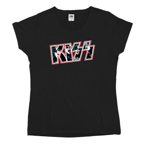 Women's T-shirt Fruit of the loom - KISS 9 - Mfest