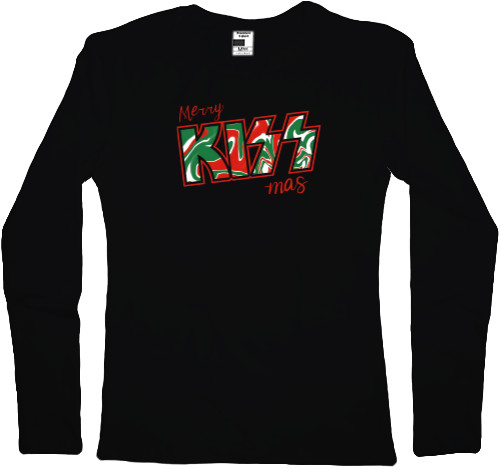 Women's Longsleeve Shirt - Merry KISS mas - Mfest