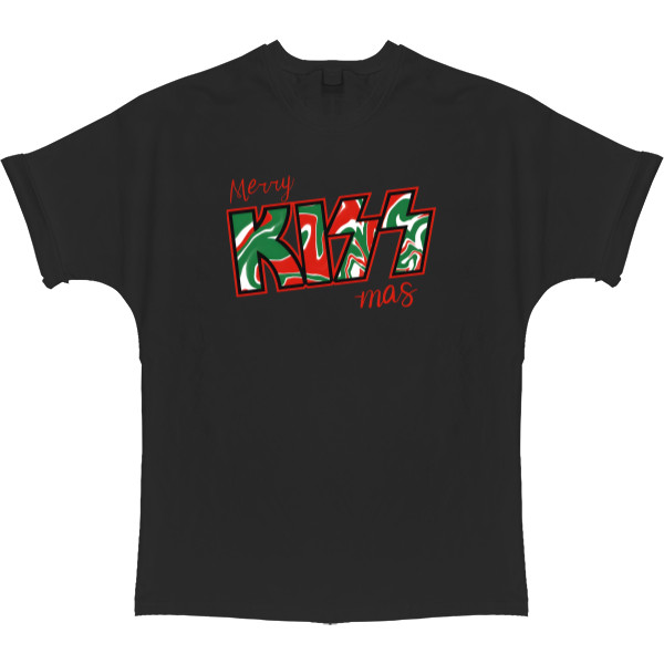 T-shirt Oversize - Merry KISS mas - Mfest