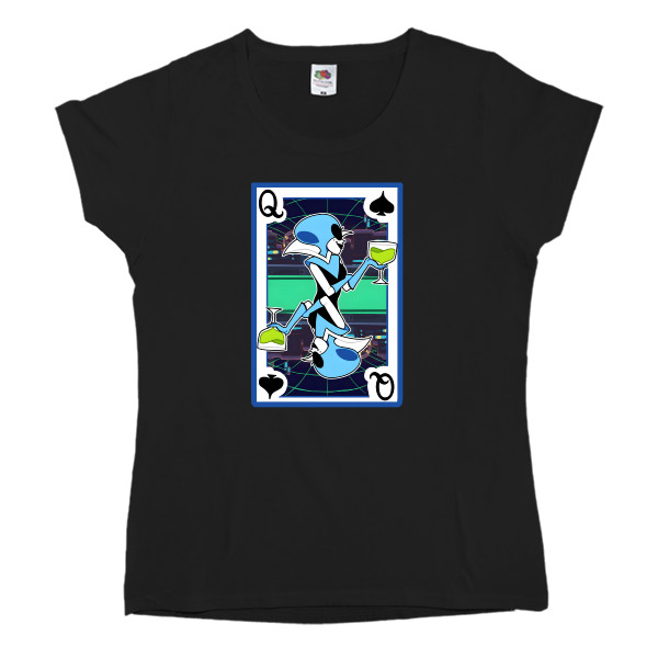 Women's T-shirt Fruit of the loom - Deltarune Королева - Mfest