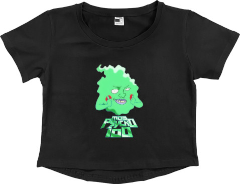 Women's Cropped Premium T-Shirt - Mob psycho 100 Dimple - Mfest