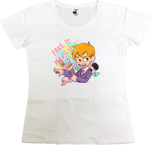 Women's Premium T-Shirt - Mob psycho 100 Рейген - Mfest