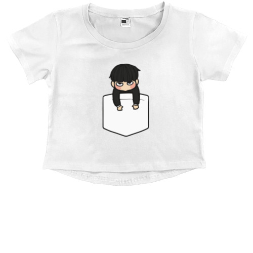 Kids' Premium Cropped T-Shirt - Mob кишенька - Mfest