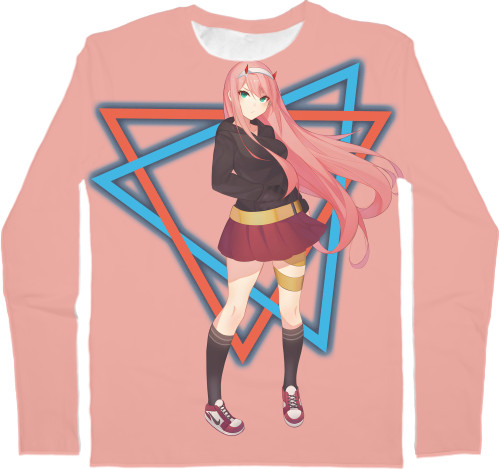 Men's Longsleeve Shirt 3D - Darling Zero Two 2 - Mfest