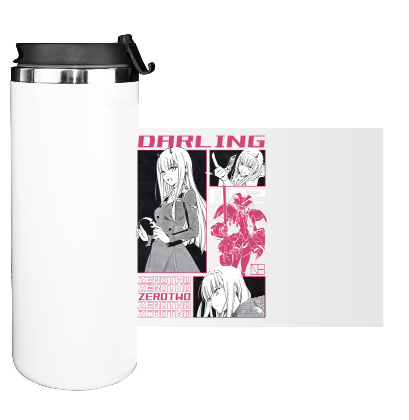 Water Bottle on Tumbler - Darling Zero Two - Mfest