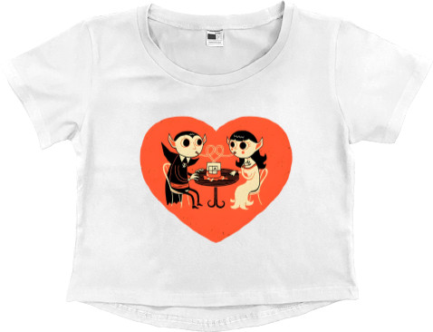 Women's Cropped Premium T-Shirt - Вампіри lOVE - Mfest