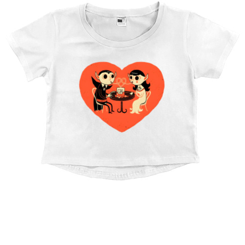 Kids' Premium Cropped T-Shirt - Вампіри lOVE - Mfest